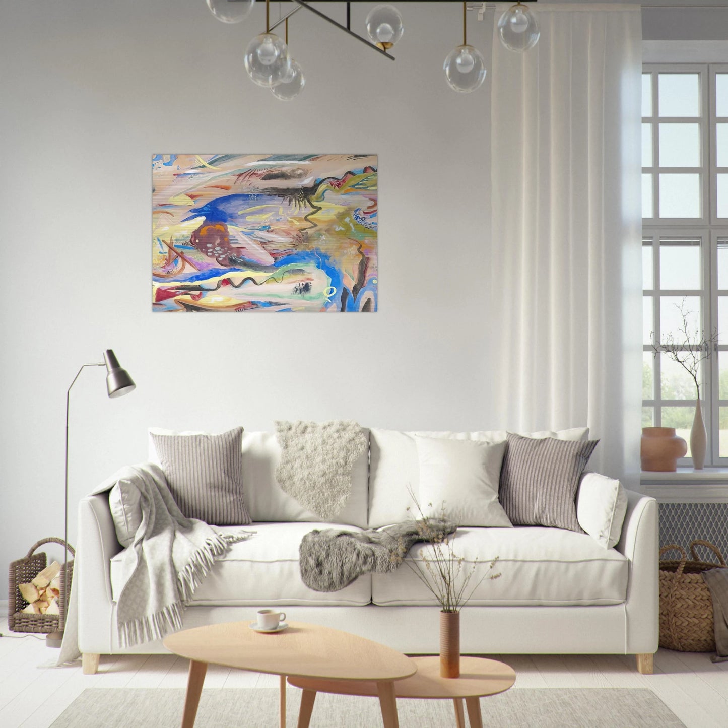 SINFONIE XIII 1913 - Rudolf Bauer Brushed Aluminum Print - 70x100 cm / 28x40 inches | Rudolf Bauer Aluminum Print | Rudolf Bauer Prints