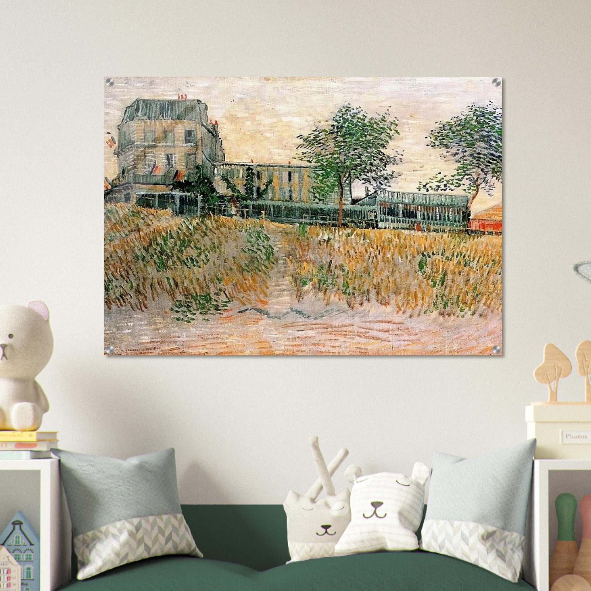 The Restaurant de la Sirene at Asnieres - Vincent van Gogh Acrylic Print - 70x100 cm / 28x40″ inches