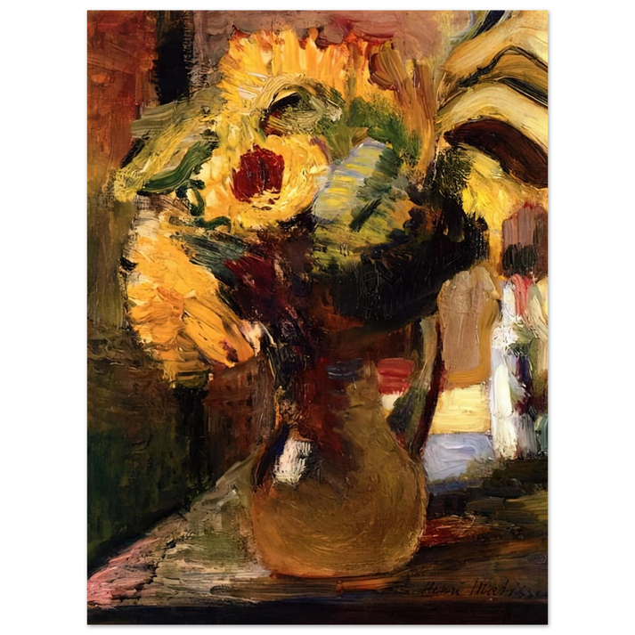 Henri Matisse - BOUQUET OF SUNFLOWERS 1897  75x100 cm / 30x40inches Fine Art Poster