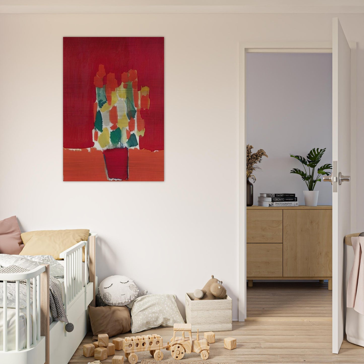 Fleurs rouges - 1952 - Nicolas de Stael Brushed Aluminum Print - 70x100 cm / 28x40 inches | Nicolas de Stael Aluminum Print | Nicolas de Stael Prints