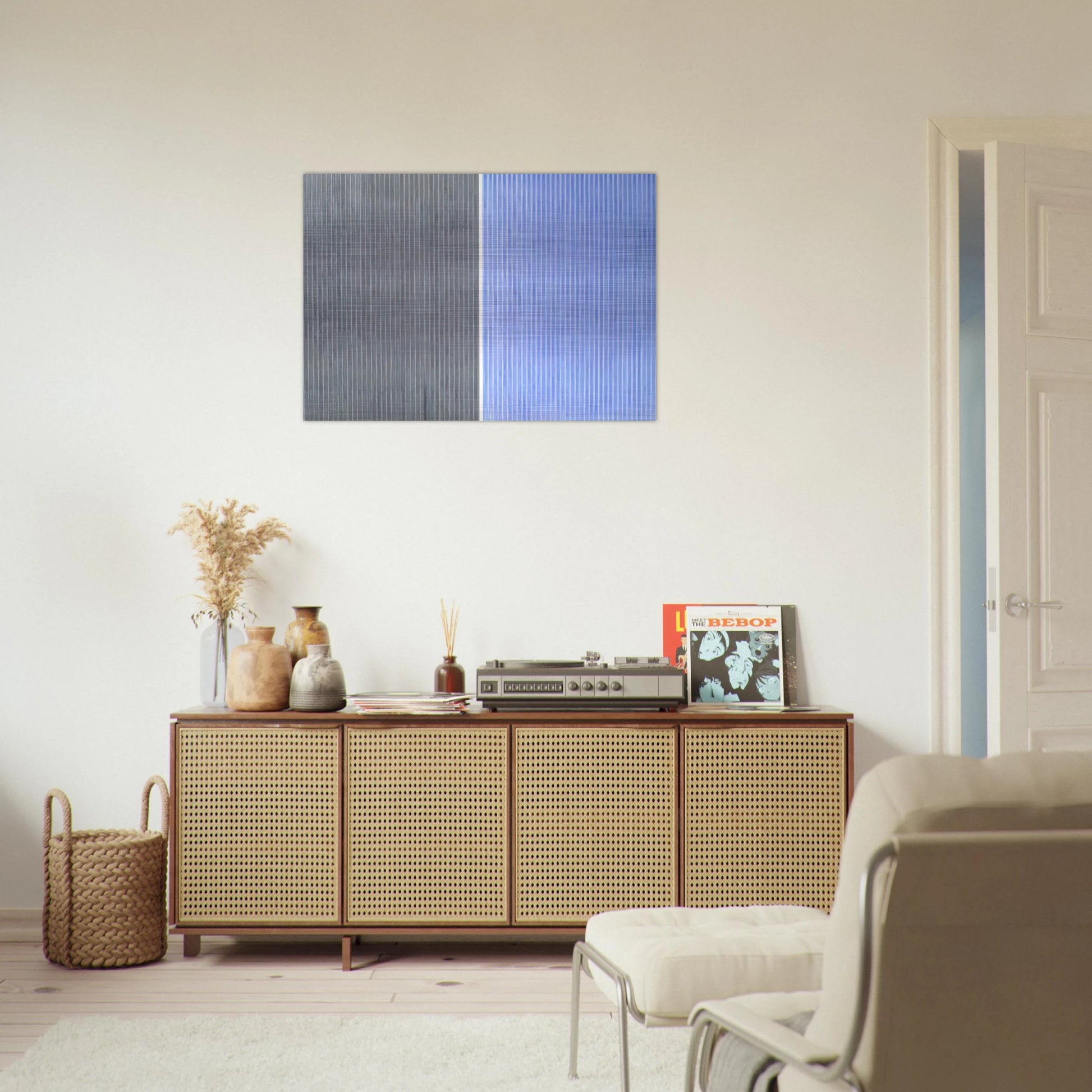 Yukon Sonata - 1981 - Gene Davis Brushed Aluminum Print - 70x100 cm / 28x40 inches | Gene Davis Aluminum Print | Gene Davis Prints