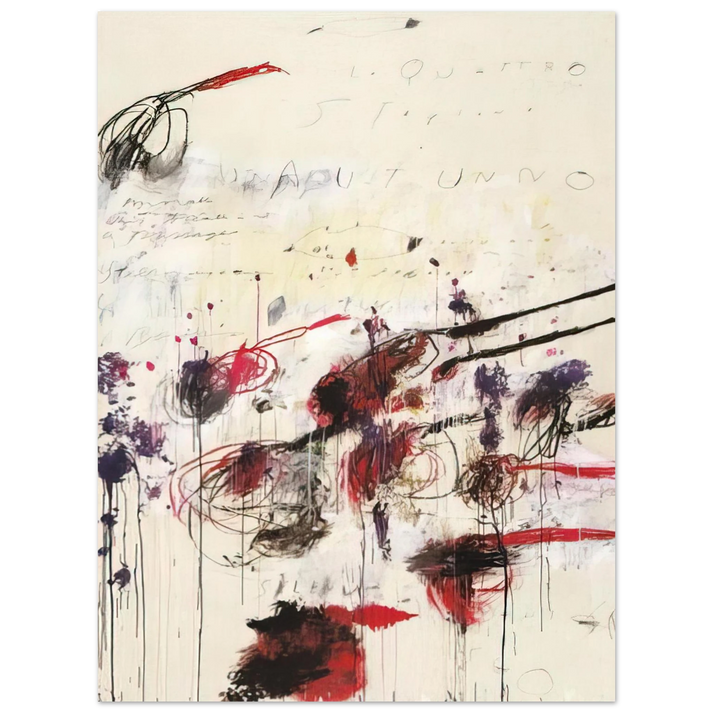 Cy Twombly - Quattro stagioni I. Autunno  75x100 cm / 30x40inches Fine Art Poster