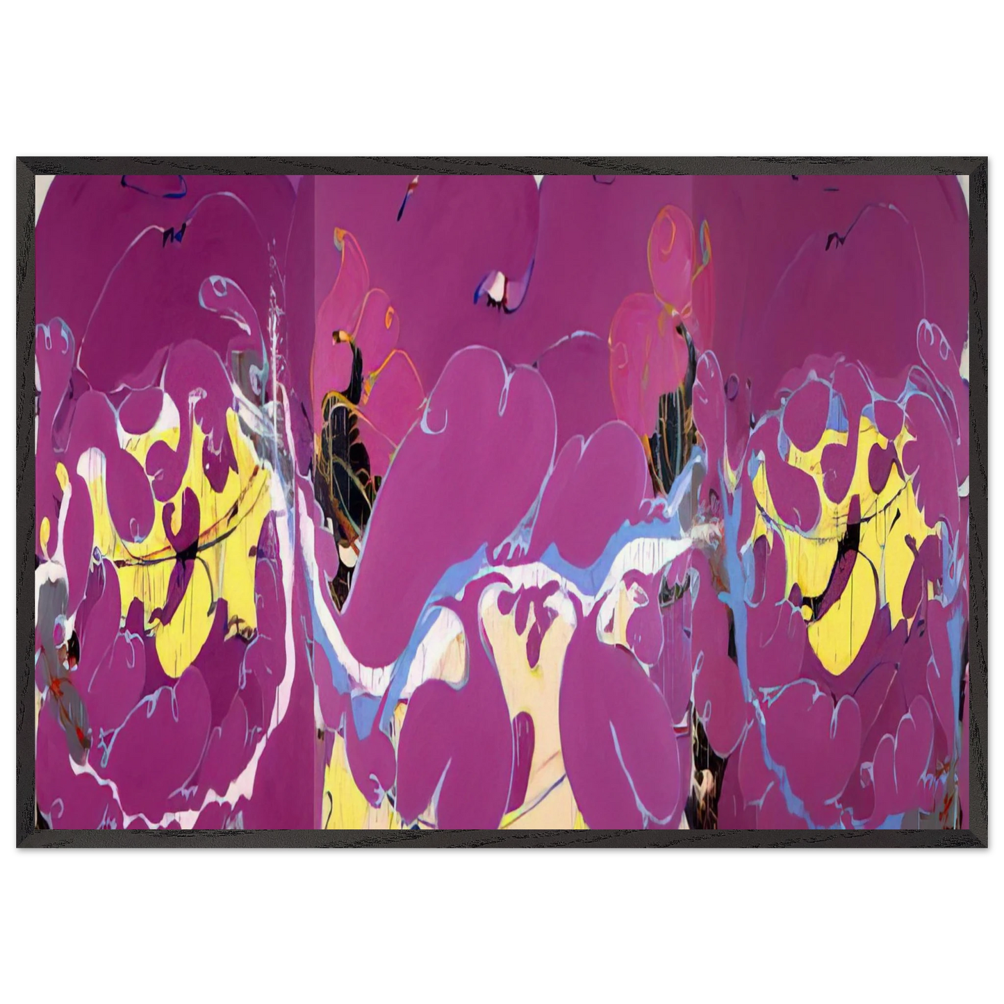 Easter Morning - 1979 - Norman Bluhm 70x100 cm / 28x40 inches Framed Art Print – Black Wooden Frame