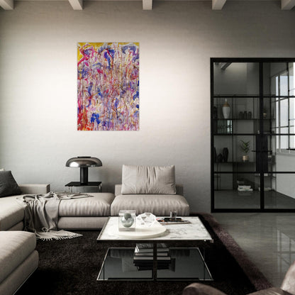 Untitled  SF57-008  - Sam Francis Brushed Aluminum Print - 70x100 cm / 28x40 inches | Sam Francis Aluminum Print | Sam Francis Prints
