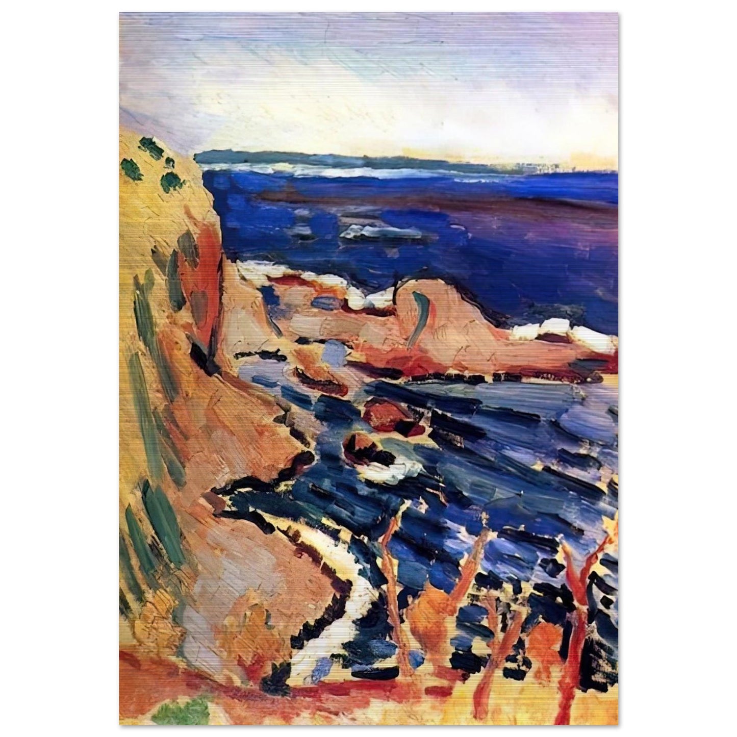 LA MOULADE 1905 - Henri Matisse Brushed Aluminum Print - 70x100 cm / 28x40 inches | Henri Matisse Aluminum Print | Henri Matisse Prints