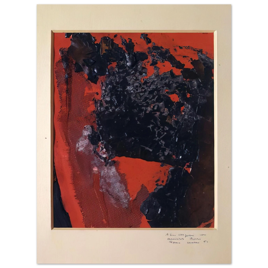 Alberto Burri - Combustion - 1961  75x100 cm / 30x40inches Fine Art Poster