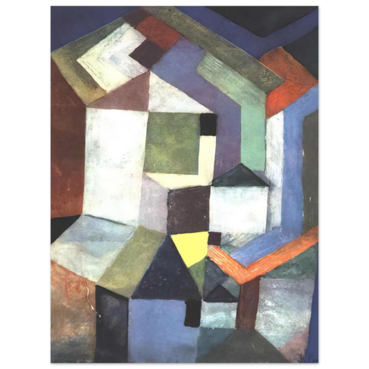 Paul Klee - PIOUS NORTHERN LANDSCAPE 1917  75x100 cm / 30x40inches Fine Art Poster