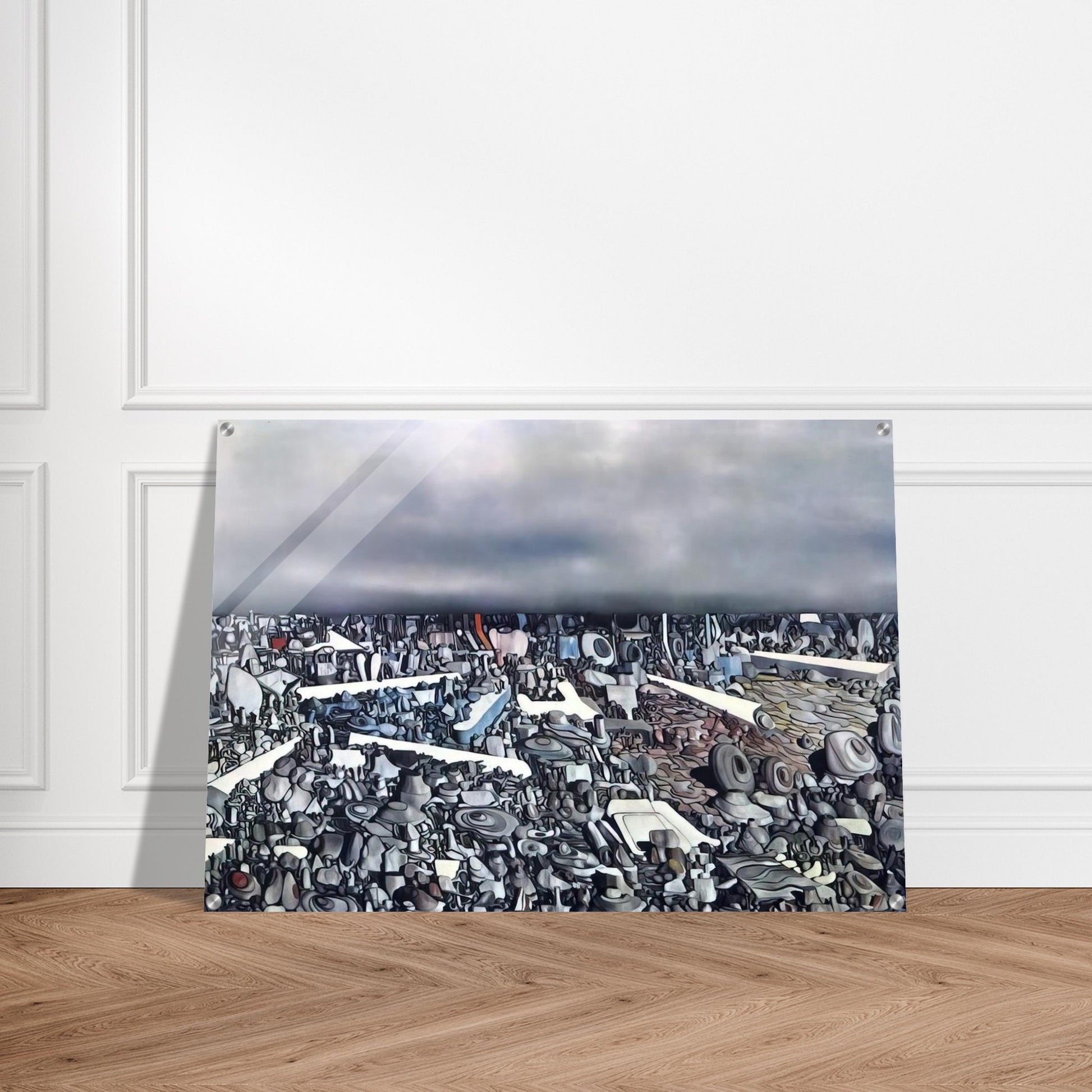 Multiplication of the Arcs - Yves Tanguy Acrylic Print - 70x100 cm / 28x40″ inches