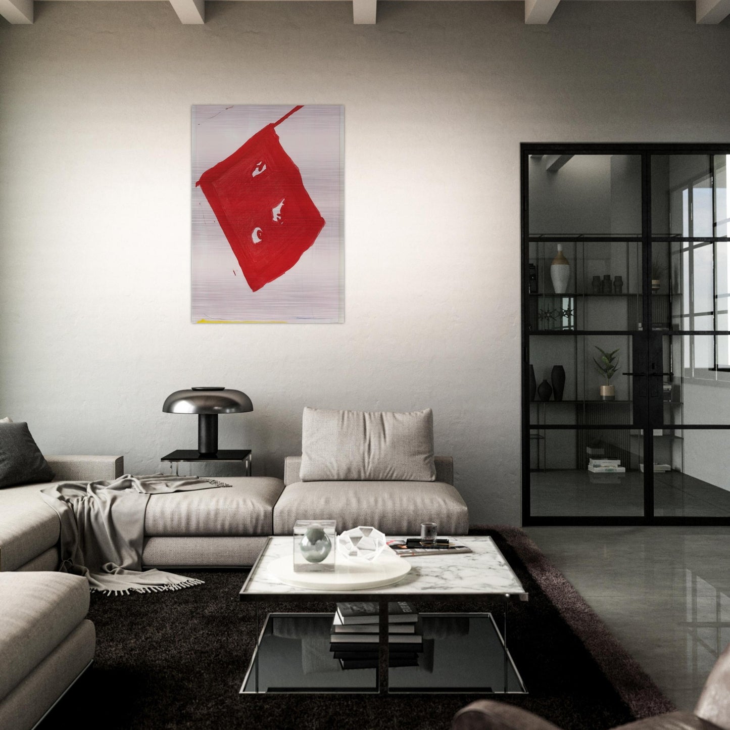 Turkish 1 May - 2009 - Raoul De Keyser Brushed Aluminum Print - 70x100 cm / 28x40 inches | Raoul De Keyser Aluminum Print | Raoul De Keyser Prints