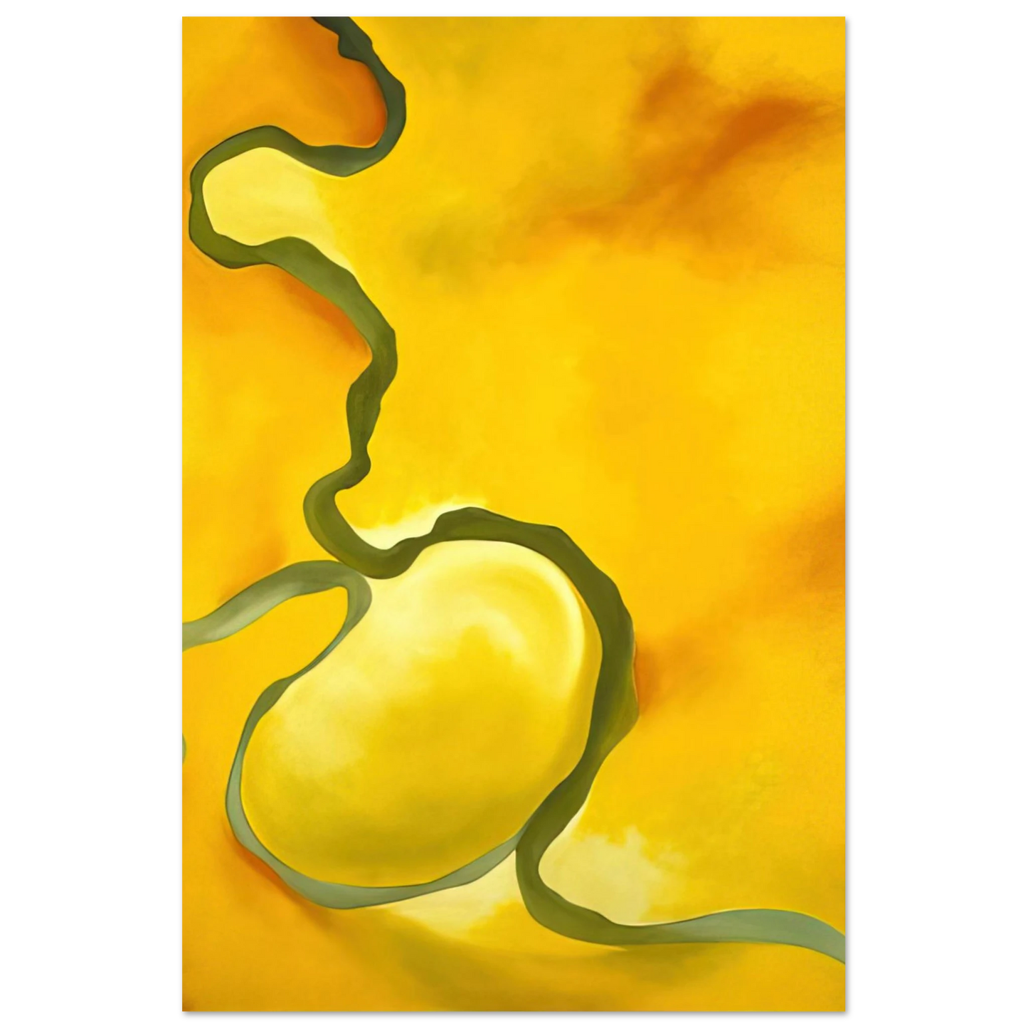 Georgia O'Keeffe - Green, Yellow and Orange Fine Art Poster