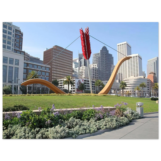 Claes Oldenburg - CUPID S SPAN COLLABORATION WITH VAN BRUGGEN 2002  75x100 cm / 30x40inches Fine Art Poster