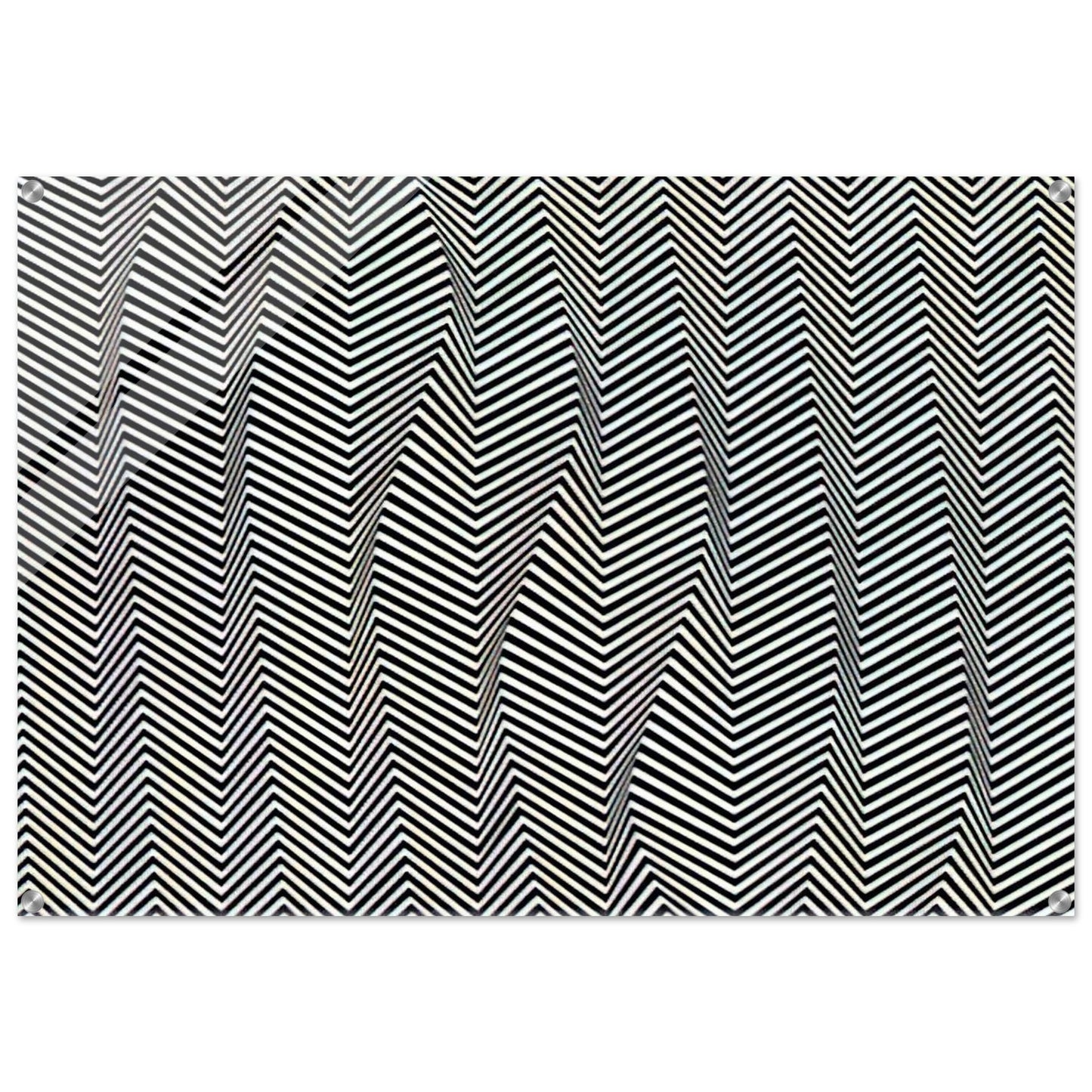 DESCENDING 1966 - Bridget Riley Acrylic Print - 70x100 cm / 28x40″ inches