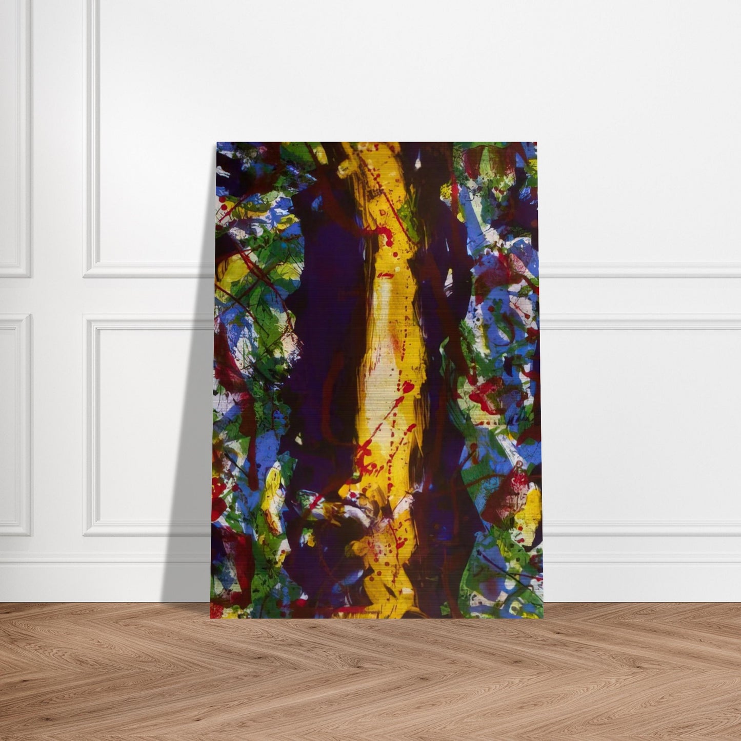 Untitled Composition  Lembark 285  - Sam Francis Brushed Aluminum Print - 70x100 cm / 28x40 inches | Sam Francis Aluminum Print | Sam Francis Prints