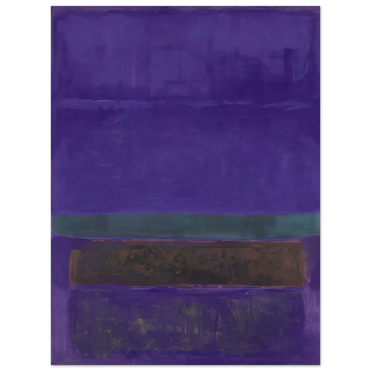 Mark Rothko - Untitled [Blue, Green, and Brown] - 1952 Wall Art - 21x29.7 cm / 8x12" - Fine Art Poster-canvas - -