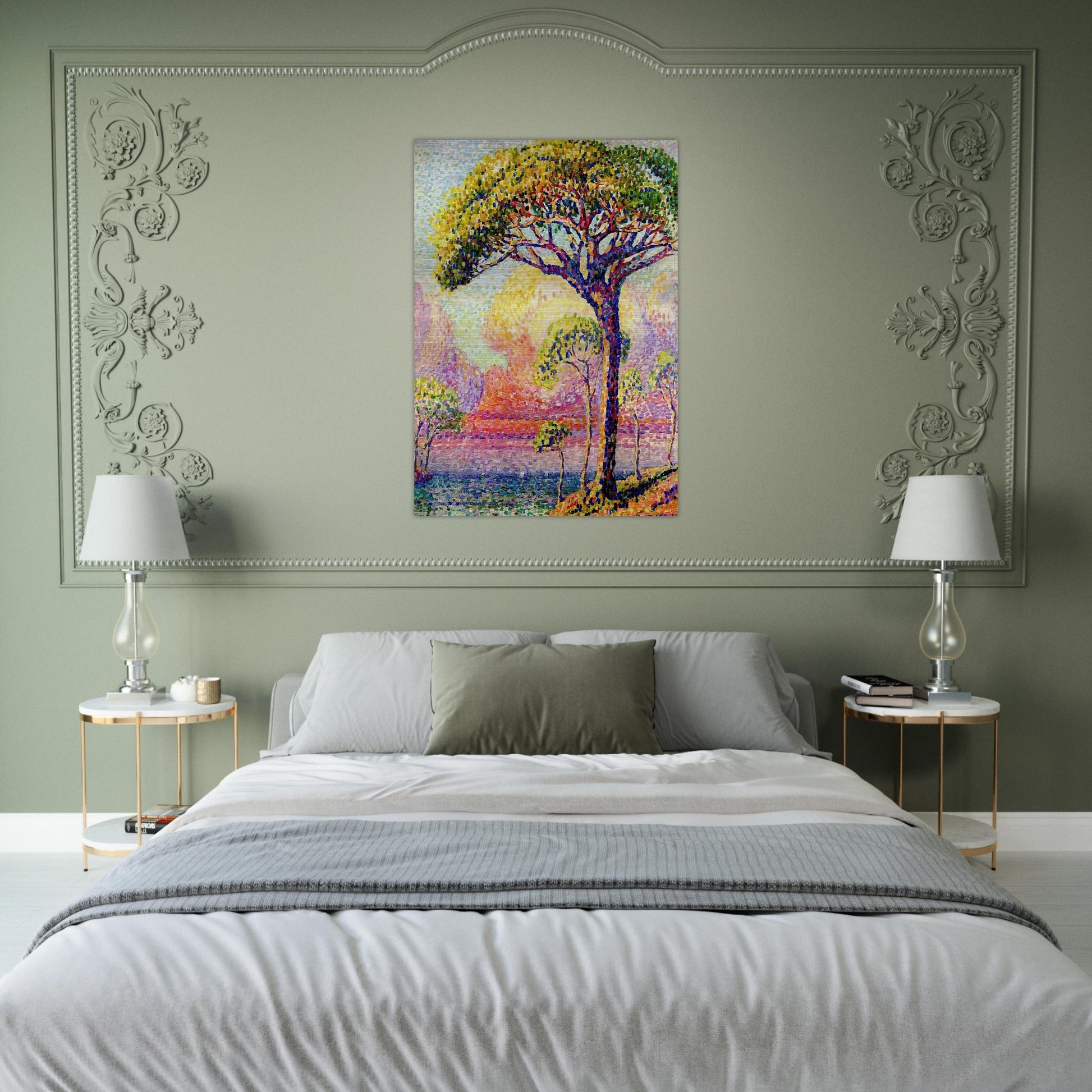 A Pine Tree - Henri-Edmond Cross Brushed Aluminum Print - 70x100 cm / 28x40 inches | Henri-Edmond Cross Aluminum Print | Henri-Edmond Cross Prints