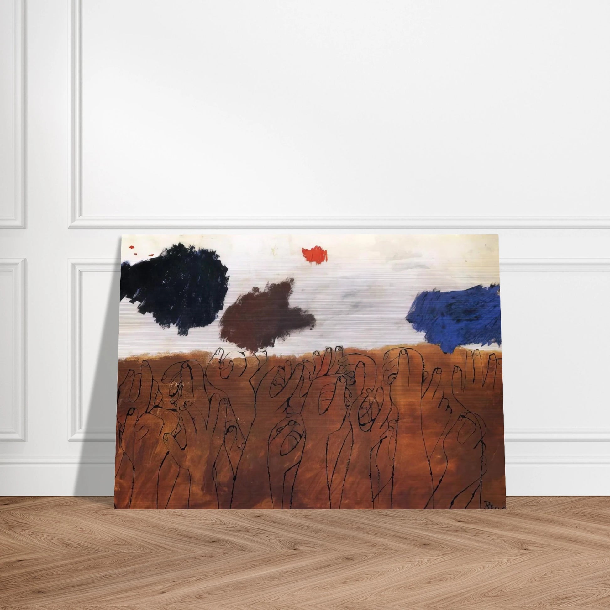NOT DETECTED 29 - Ben Shahn Brushed Aluminum Print - 70x100 cm / 28x40 inches | Ben Shahn Aluminum Print | Ben Shahn Prints