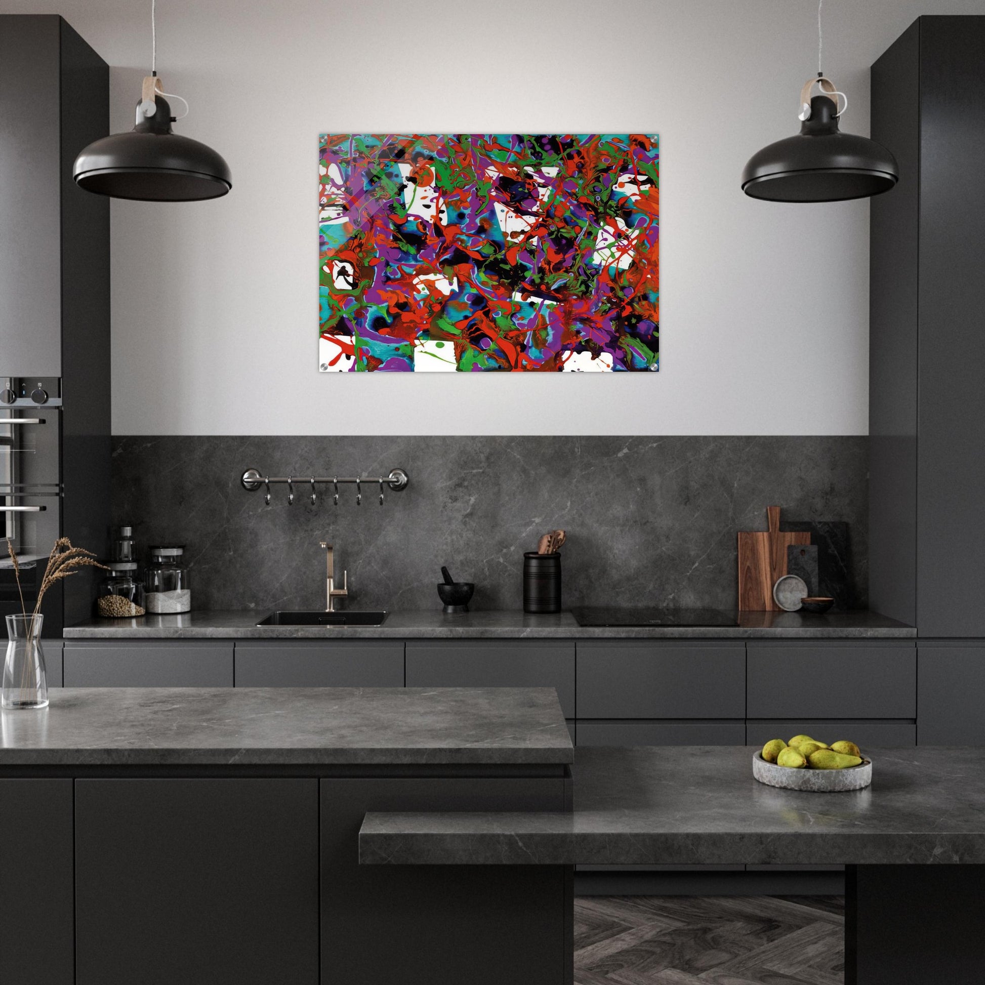 Untitled  SFP94-23  SF94-036  - Sam Francis Acrylic Print - 70x100 cm / 28x40″ inches