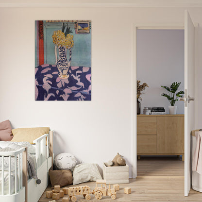 LES COUCOUS TAPIS BLEU ET ROSE 1911 - Henri Matisse Brushed Aluminum Print - 70x100 cm / 28x40 inches | Henri Matisse Aluminum Print | Henri Matisse Prints