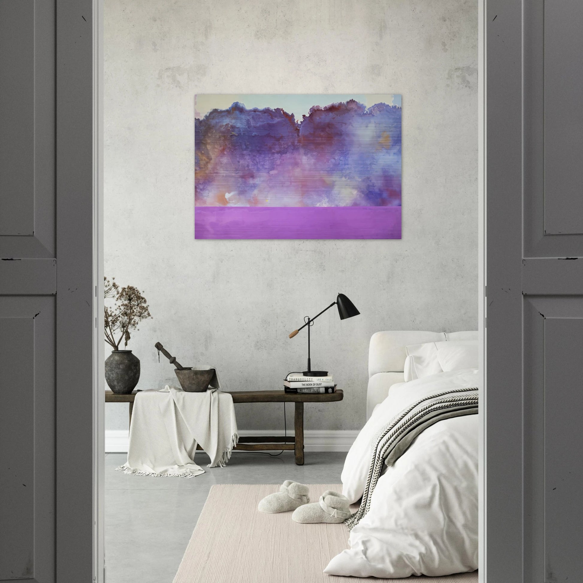 Diamond Lake - 1969 - Ronnie Landfield Brushed Aluminum Print - 70x100 cm / 28x40 inches | Ronnie Landfield Aluminum Print | Ronnie Landfield Prints