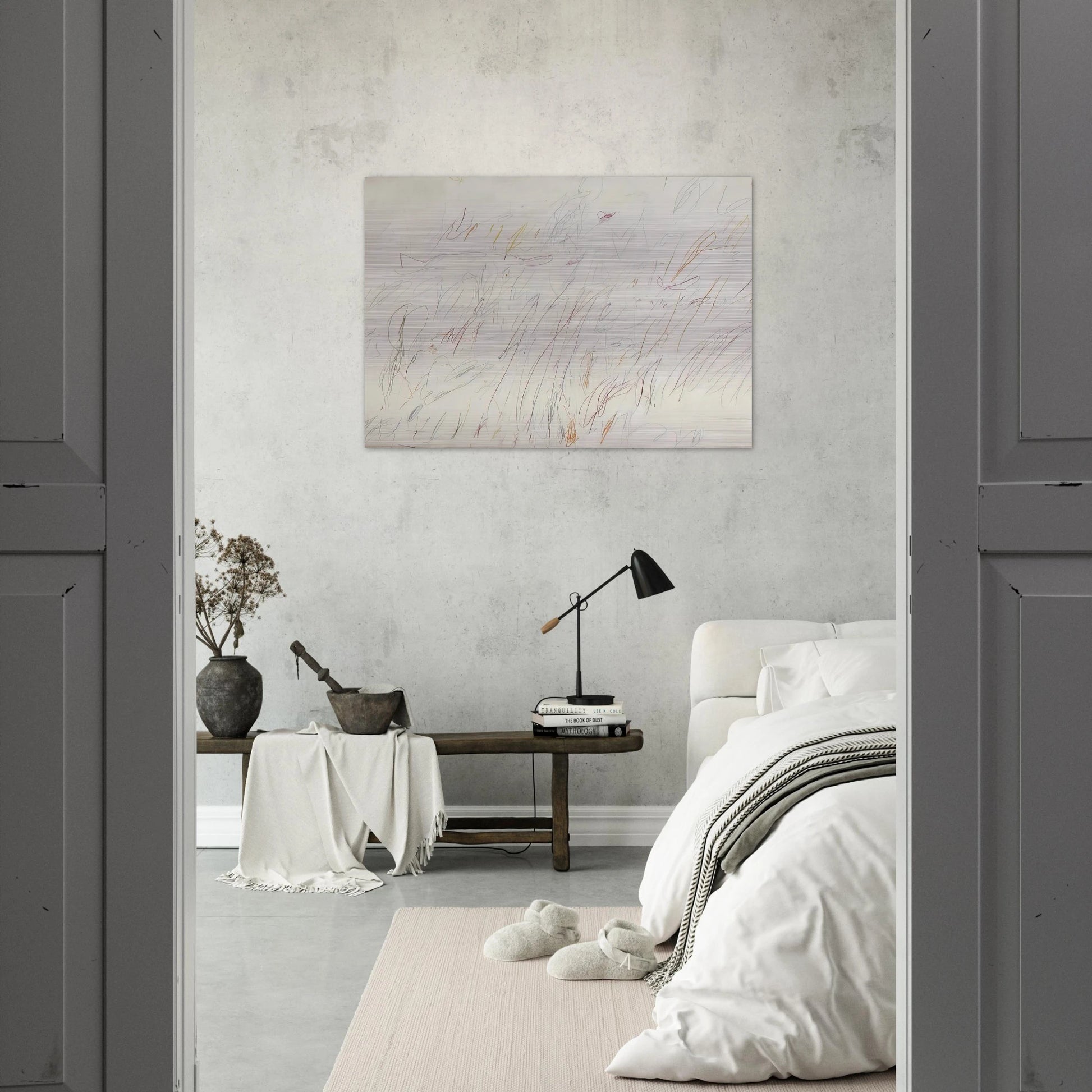 Sunset - Cy Twombly Brushed Aluminum Print - 70x100 cm / 28x40 inches | Cy Twombly Aluminum Print | Cy Twombly Prints
