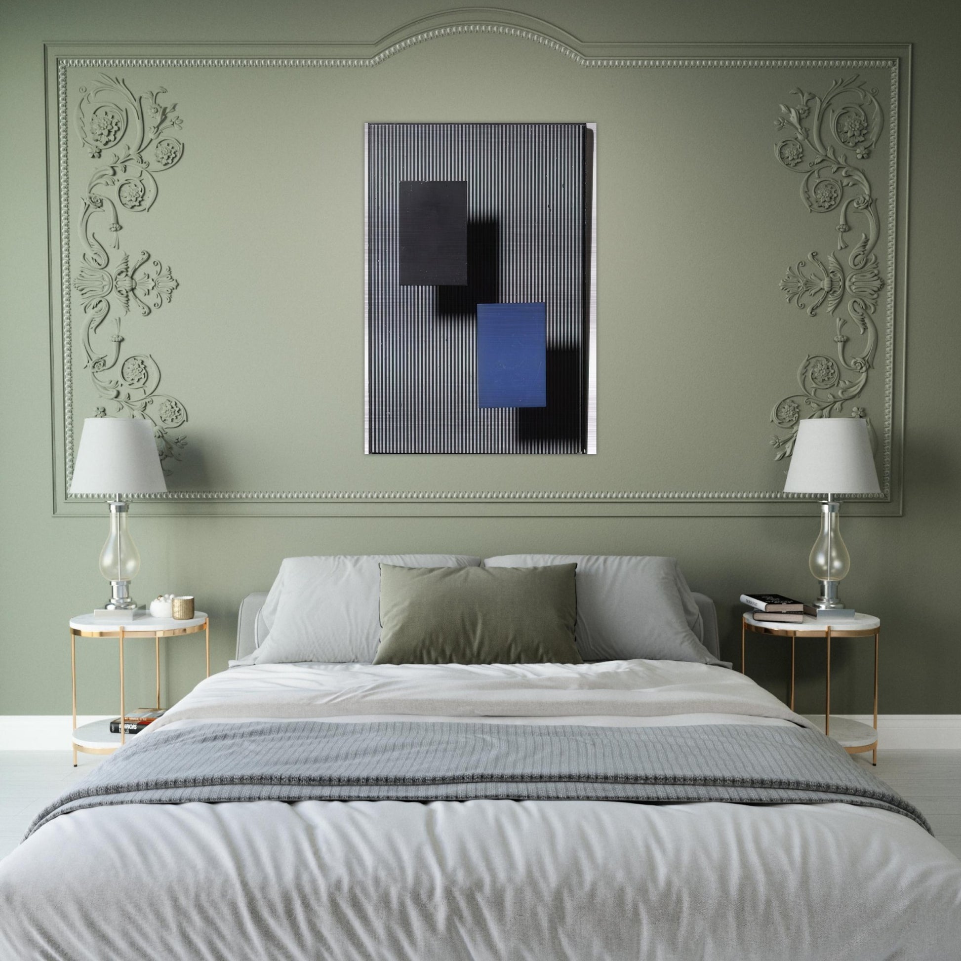 DOS CUADRITOS - Jesus Rafael Soto Brushed Aluminum Print - 70x100 cm / 28x40 inches | Jesus Rafael Soto Aluminum Print | Jesus Rafael Soto Prints