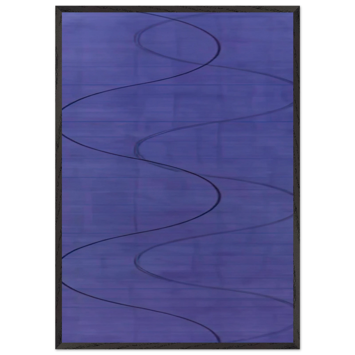 COLUMN PAINTING 9 2003 - Robert Mangold 70x100 cm / 28x40 inches Framed Art Print – Black Wooden Frame