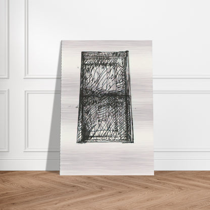 Suicide Notes - 1972 - Brice Marden Brushed Aluminum Print - 70x100 cm / 28x40 inches | Brice Marden Aluminum Print | Brice Marden Prints