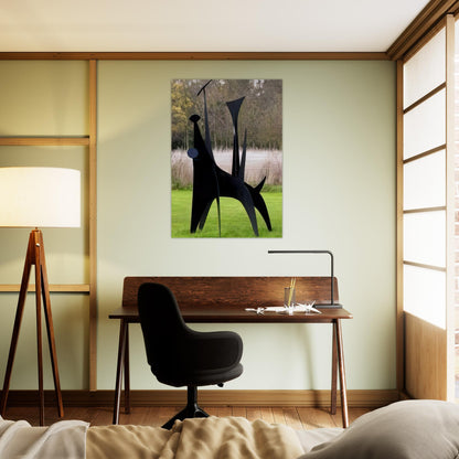 THE DOG - Alexander Calder Brushed Aluminum Print - 70x100 cm / 28x40 inches | Alexander Calder Aluminum Print | Alexander Calder Prints