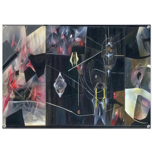 BLACK VIRTUE 1943 - Roberto Matta Acrylic Print - 70x100 cm / 28x40″ inches | Roberto Matta Wall Art | Roberto Matta Prints