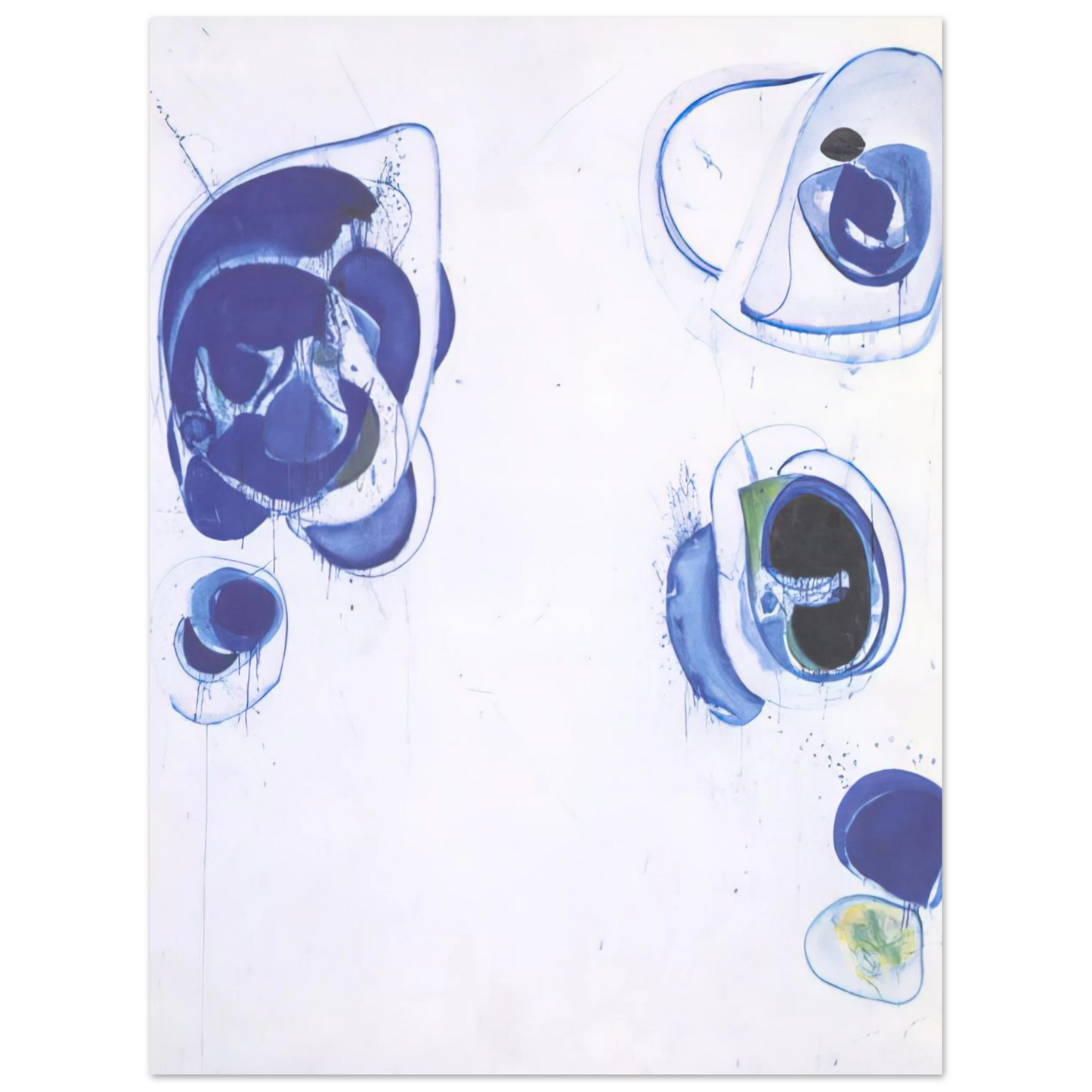 Sam Francis - Blue Balls VII  75x100 cm / 30x40inches Fine Art Poster