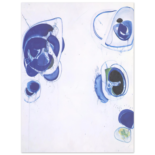 Sam Francis - Blue Balls VII  75x100 cm / 30x40inches Fine Art Poster