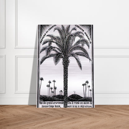 PALM TREE 1 - MC Escher Brushed Aluminum Print - 70x100 cm / 28x40 inches | MC Escher Aluminum Print | MC Escher Prints