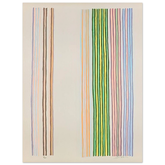 Gene Davis - Royal Curtain - 1980  75x100 cm / 30x40inches Fine Art Poster
