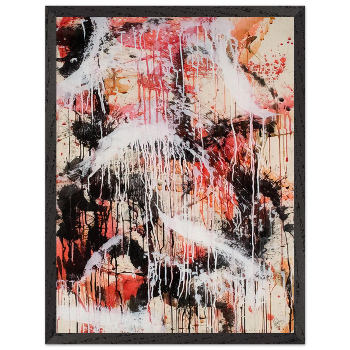 Mark Rothko - Untitled - 1959 Wall Art - 60x80 cm / 24x32 inches - Premium Wooden Framed Poster With Fine Art Paper - Wood frame
