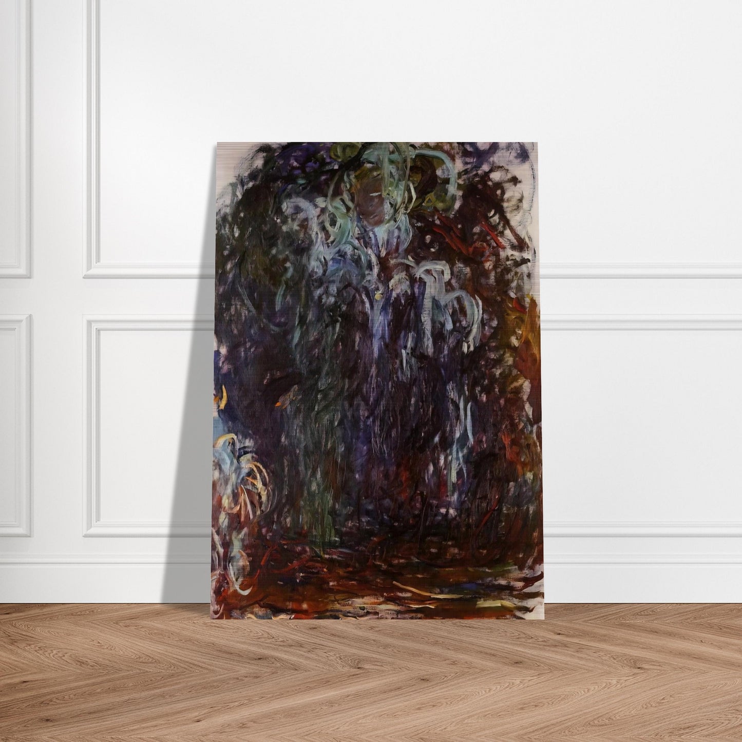 Weeping Willow - claude monet Brushed Aluminum Print - 70x100 cm / 28x40 inches | claude monet Aluminum Print | claude monet Prints