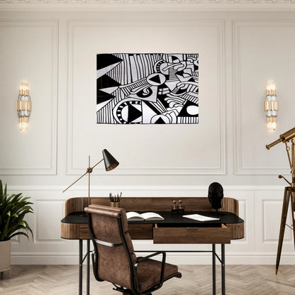 UNTITLED 1978 1 - Keith Haring Brushed Aluminum Print - 70x100 cm / 28x40 inches | Keith Haring Aluminum Print | Keith Haring Prints