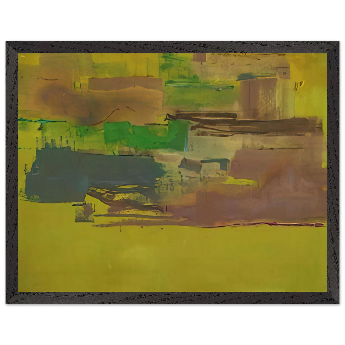 Helen Frankenthaler - August Deep - 1978 Wall art - 60x80 cm / 24x32 inches - Fine Art Poster-canvas - -