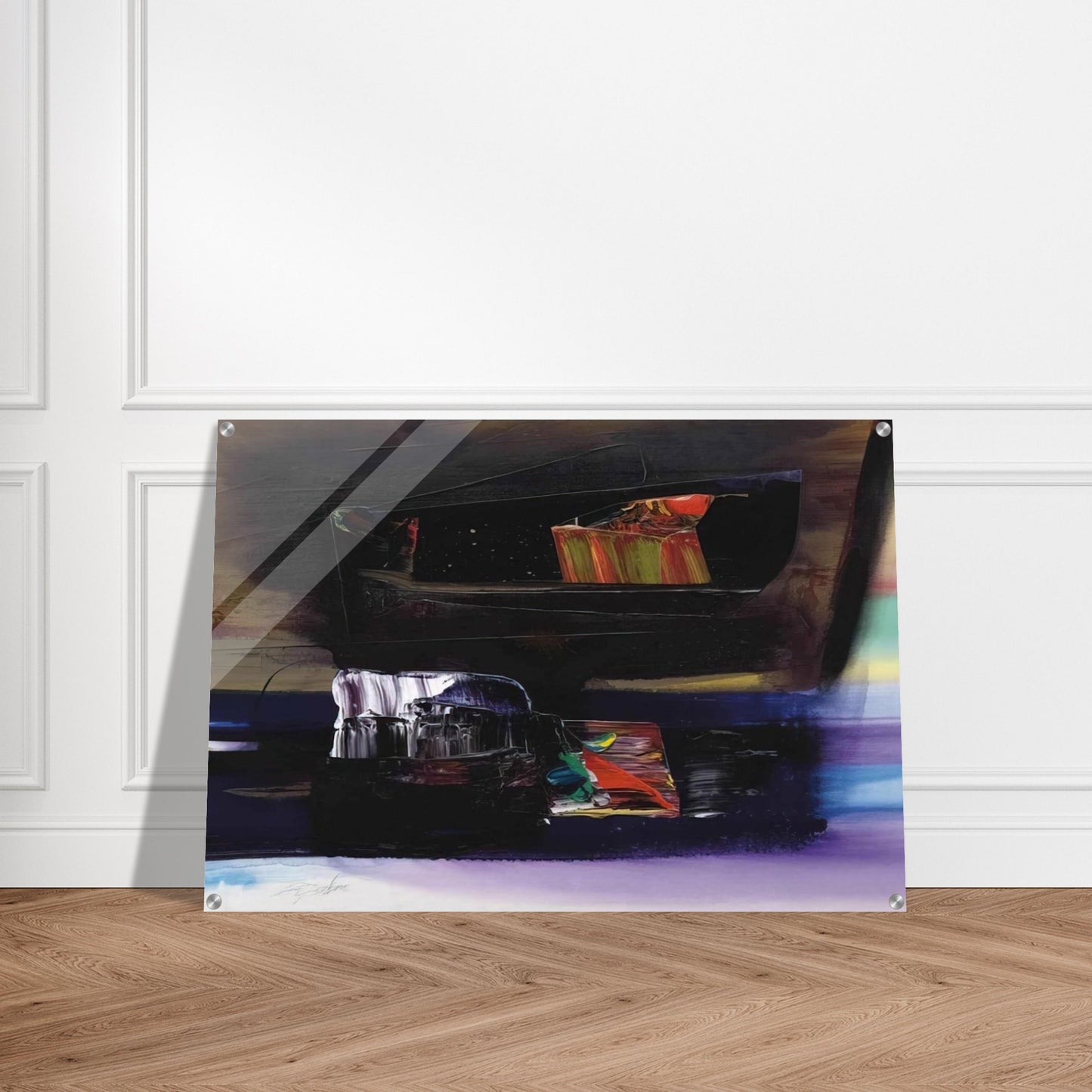 Phenomena Tibetan Clay Offering - Paul Jenkins Acrylic Print - 70x100 cm / 28x40″ inches