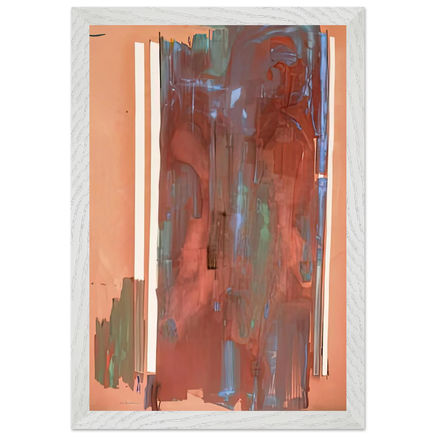 Helen Frankenthaler - Plexus, 1976- Wall Art - 60x80 cm / 24x32 inches - Premium Wooden Framed Poster With Fine Art Paper-canvas - Black frame