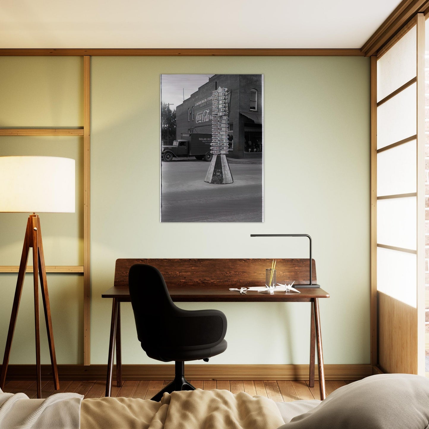 SIGNS - Ben Shahn Brushed Aluminum Print - 70x100 cm / 28x40 inches | Ben Shahn Aluminum Print | Ben Shahn Prints