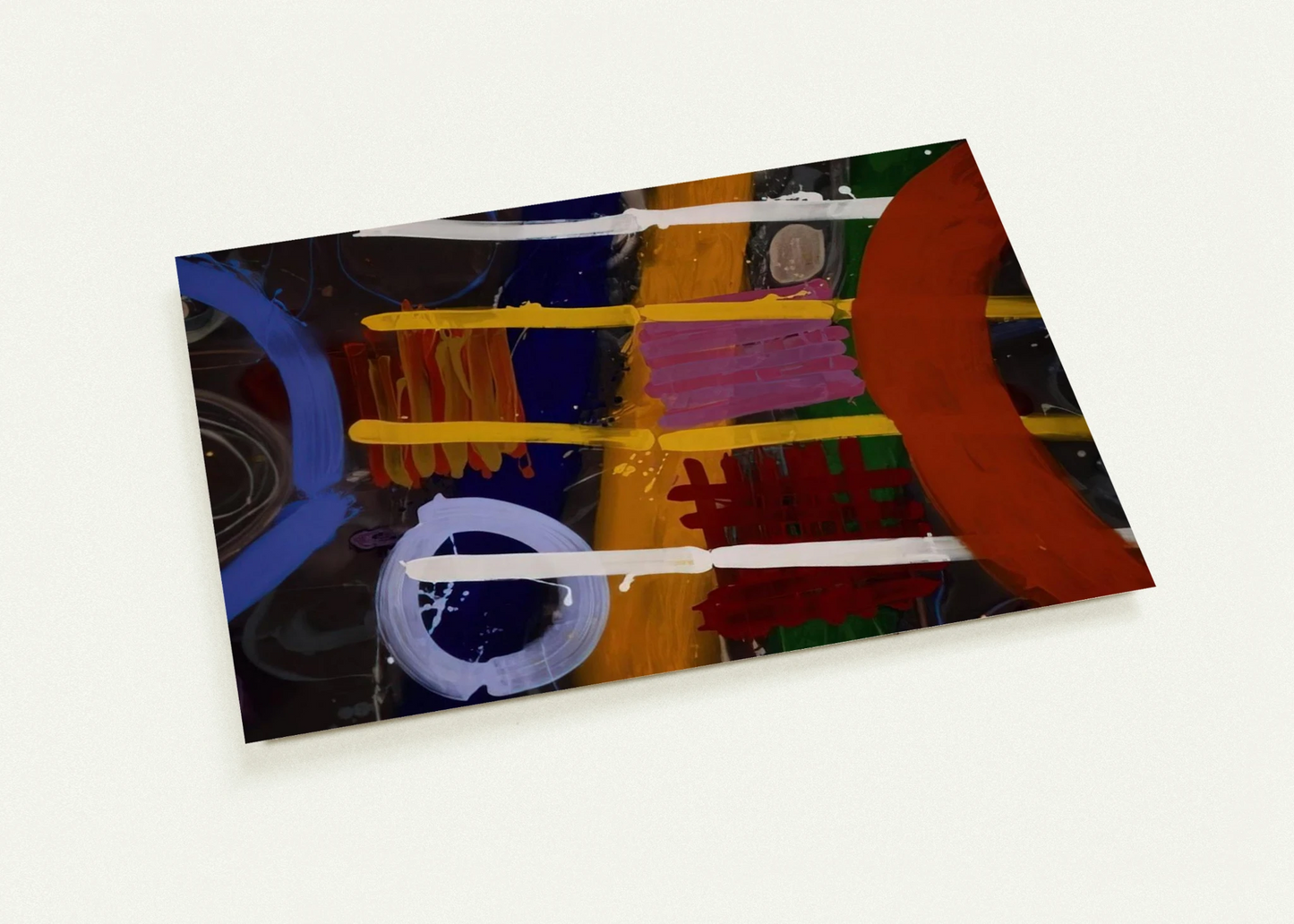 Buchanan - 1987 By Albert Irvin Pack of 10 Post Cards | Albert Irvin Post Cards | A6 (10.5 x 14.8 cm) - 4.1 x 5.8 inches