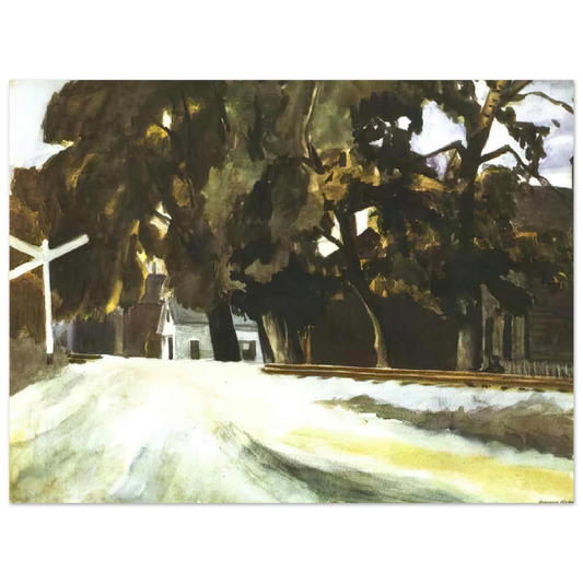 Edward Hopper - Railroad Crossing Fine Art Poster