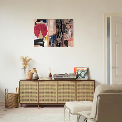 ALLEGORY 1960 - Robert Rauschenberg Brushed Aluminum Print - 70x100 cm / 28x40 inches | Robert Rauschenberg Aluminum Print | Robert Rauschenberg Prints