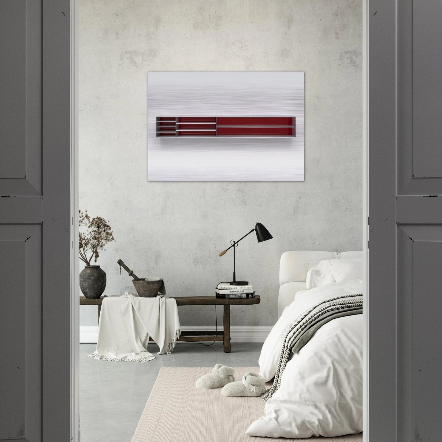 Untitled - 1984 - Donald Judd Brushed Aluminum Print - 70x100 cm / 28x40 inches | Donald Judd Aluminum Print | Donald Judd Prints