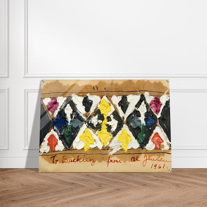 Untitled - 1961 - Alfred Jensen Acrylic Print - 70x100 cm / 28x40″ inches