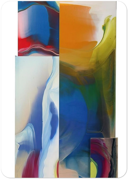 Lot and Square By Sam Gilliam Pack of 10 Post Cards | Sam Gilliam Post Cards | A6 (10.5 x 14.8 cm) - 4.1 x 5.8 inches