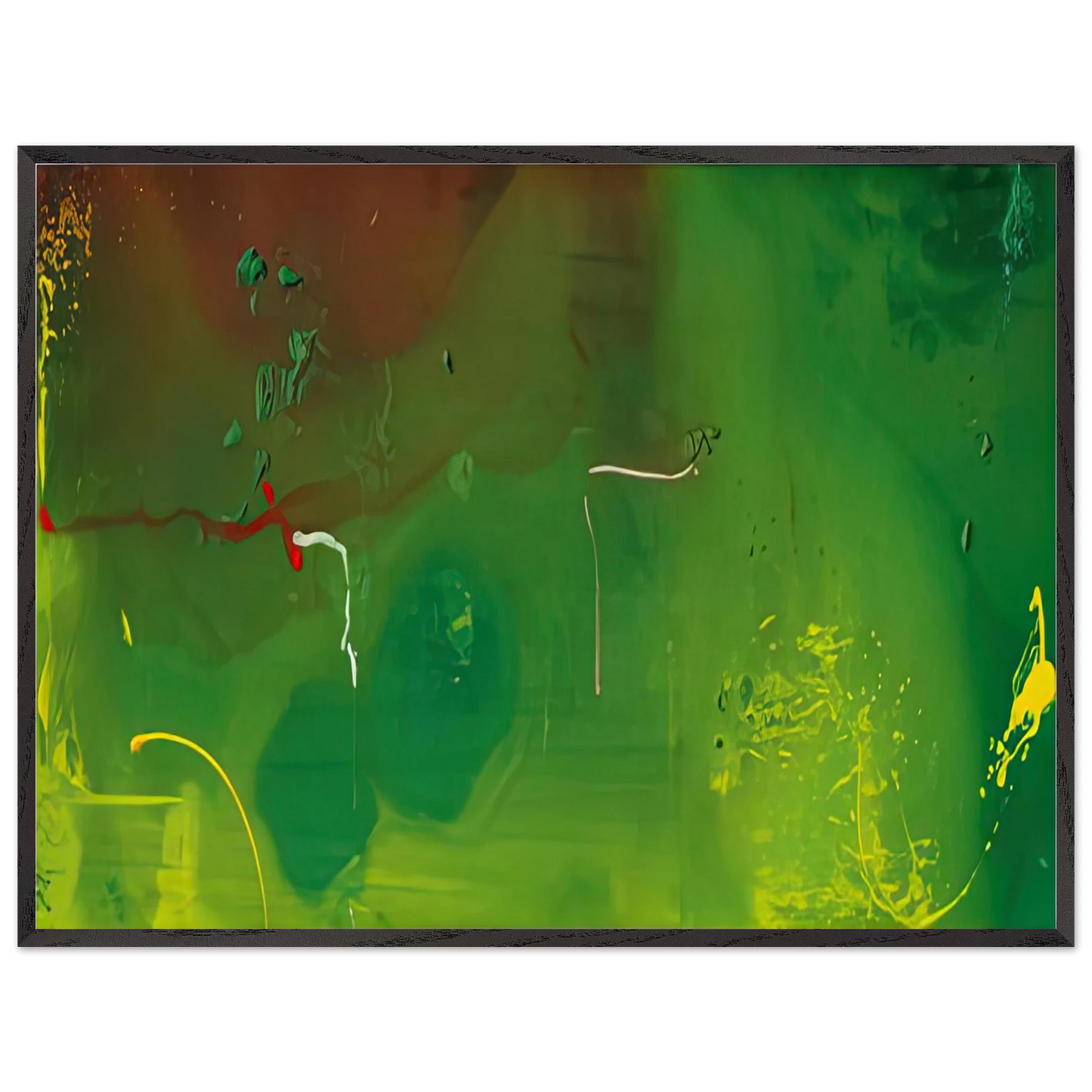Helen Frankenthaler - Petroglyphs, 1990- Wall Art - 60x80 cm / 24x32 inches - Fine Art Poster-canvas - -