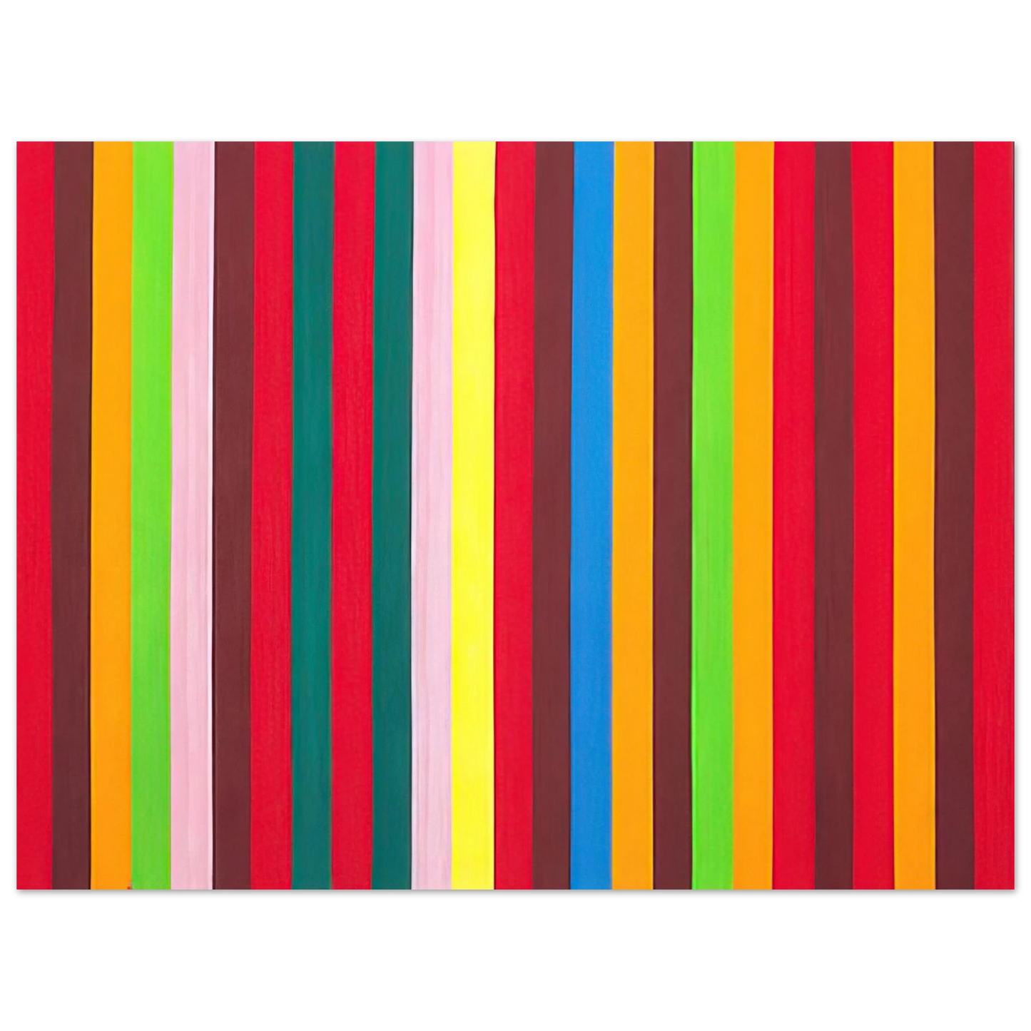 Gene Davis - Sour Ball Beat - 1964  75x100 cm / 30x40inches Fine Art Poster