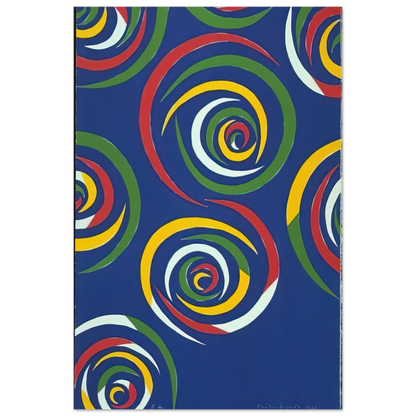 Cercles de Nuit - 1992 - Piero Dorazio Art Prints - 100x150 cm / 40x60″ inches | Piero Dorazio Poster | Piero Dorazio Prints