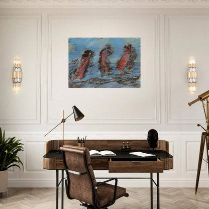 Untitled KC 505 - 1984 - Henri Michaux Brushed Aluminum Print - 70x100 cm / 28x40 inches | Henri Michaux Aluminum Print | Henri Michaux Prints